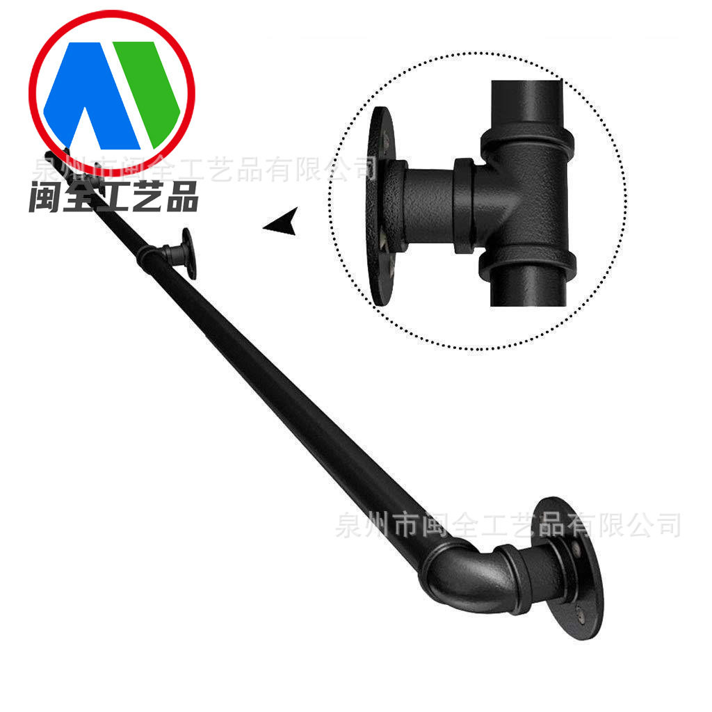 走廊安全扶手欧式幼儿园铁艺扶手室内楼梯扶手防滑护栏铁艺栏杆