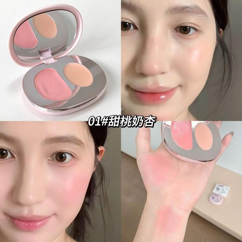好气色双色腮红膏水光感韩妆