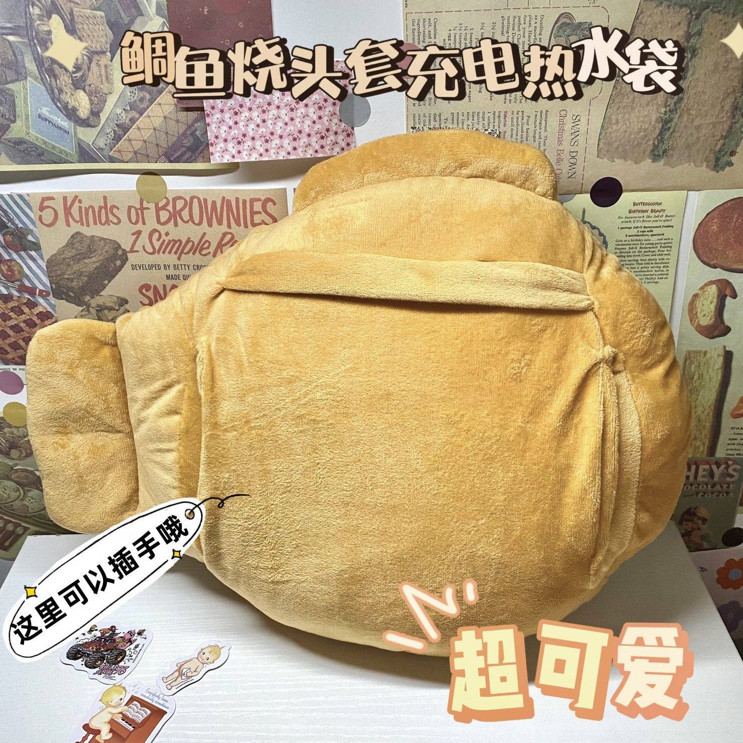 y可拆洗抱枕防爆宿舍热水袋式暖水袋毛绒暖宝宝loop电电暖宝可爱