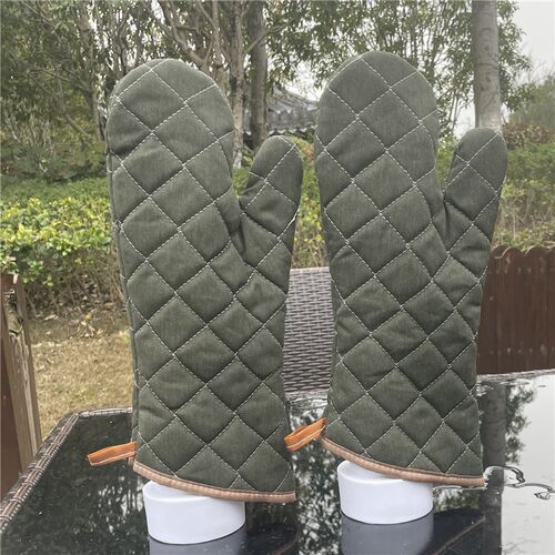 耐高温400度烤箱微波炉石锅烘培烤盘隔热加长加厚防烫手套商用