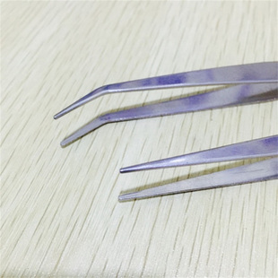 不锈钢直镊子弯镊子针夹服装 缝纫工具TWE8直头TWE7弯头镊子15厘米