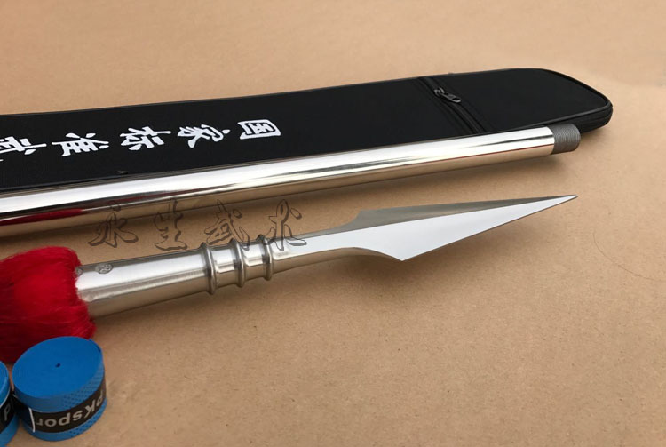 红缨枪武术枪不锈钢枪头太极长枪长矛武器影视表演道具长兵器图片