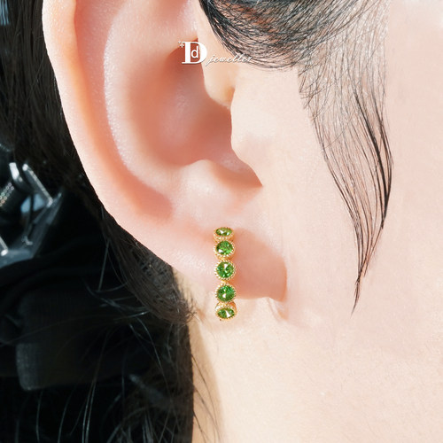 18k金沙弗莱耳饰吊坠戒指简约