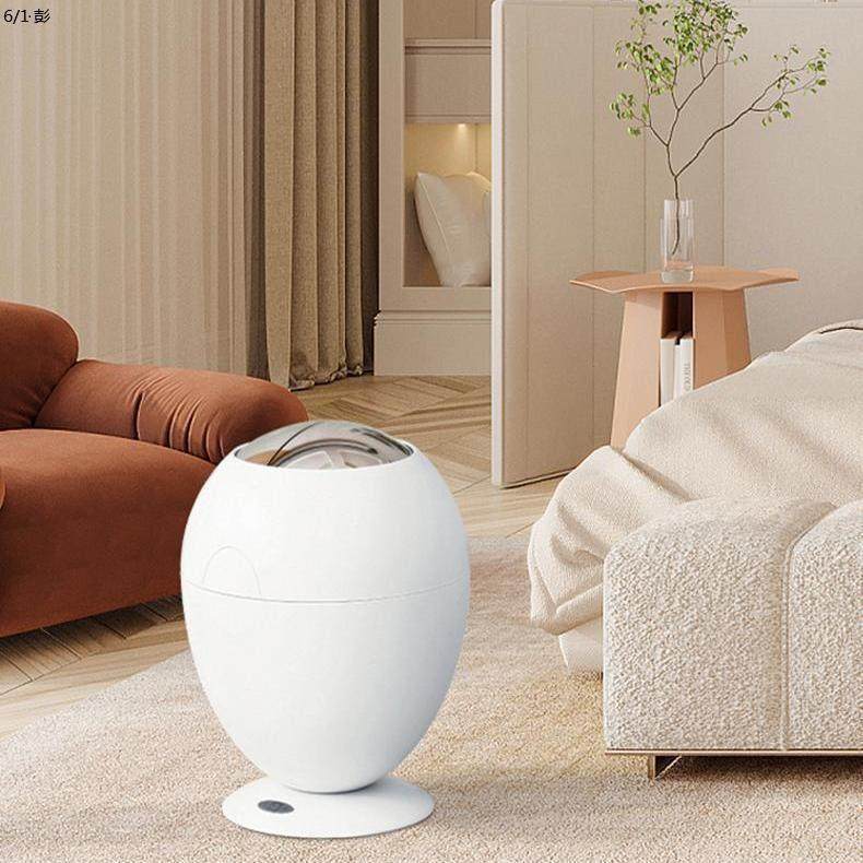 恐龙蛋创意儿童房智能感应垃圾桶家用书房客厅卧室卫生间自动开盖