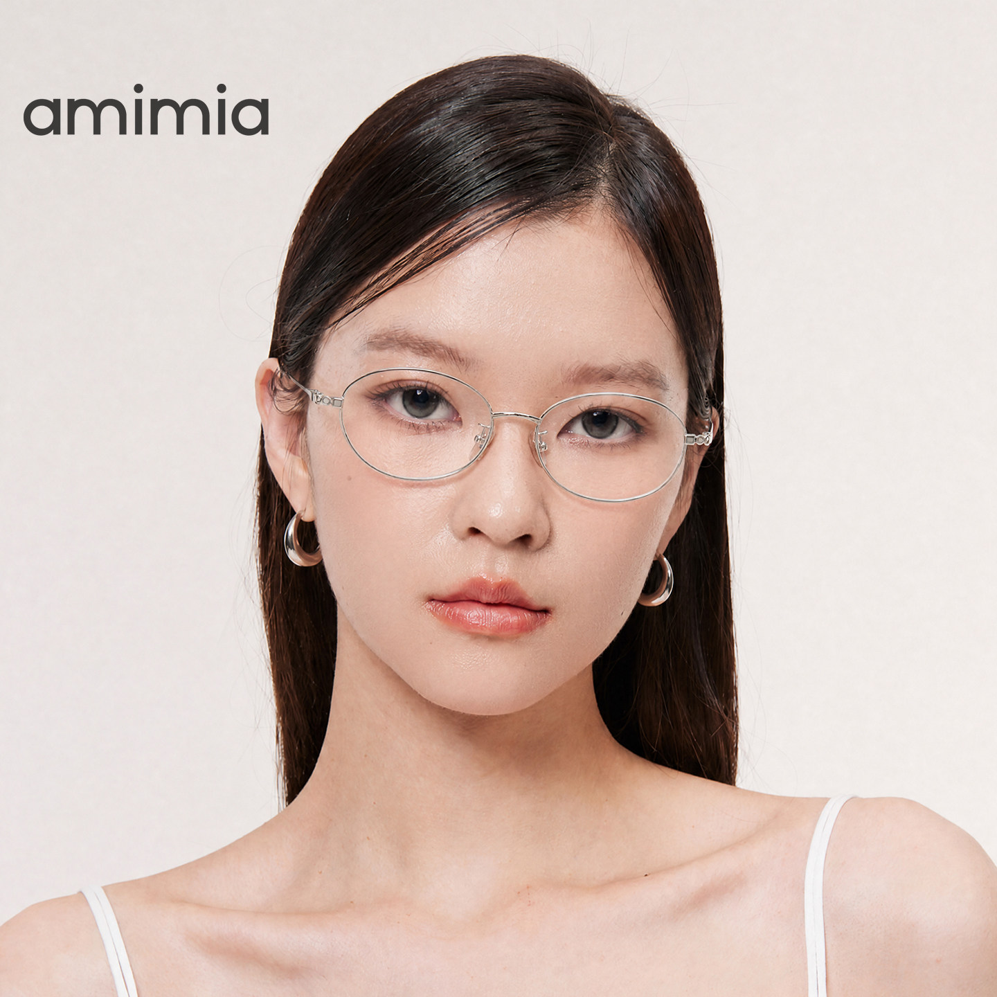 【七夕礼物】amimia·Lina超轻素颜猫眼钛架眼镜框女近视度数可配