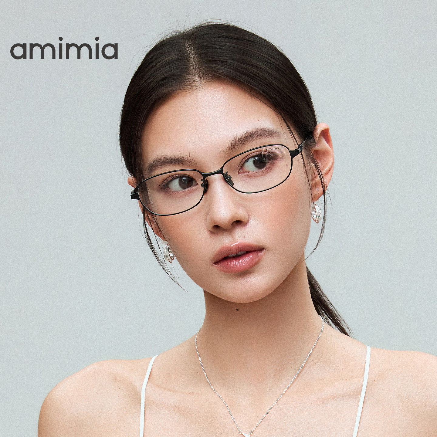 amimia&middot;Answer高质感金丝眼镜框女素颜镜近视度数可配2026新款
