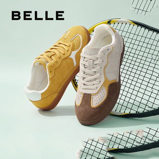 舒适潮搭休闲板鞋 百丽复古德训慢跑鞋 秋季 2025新款 A2007CM5 男鞋