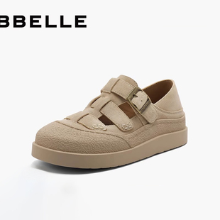 猪笼凉鞋 厚底包头休闲凉鞋 女夏季 商场同款 C1C1DCL4 新款 百丽正品