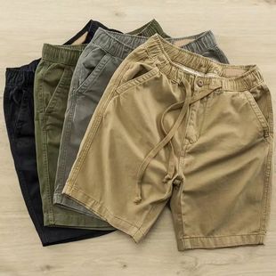 Casual Shorts 2023 Solid Men Cotton New Summer High Quality