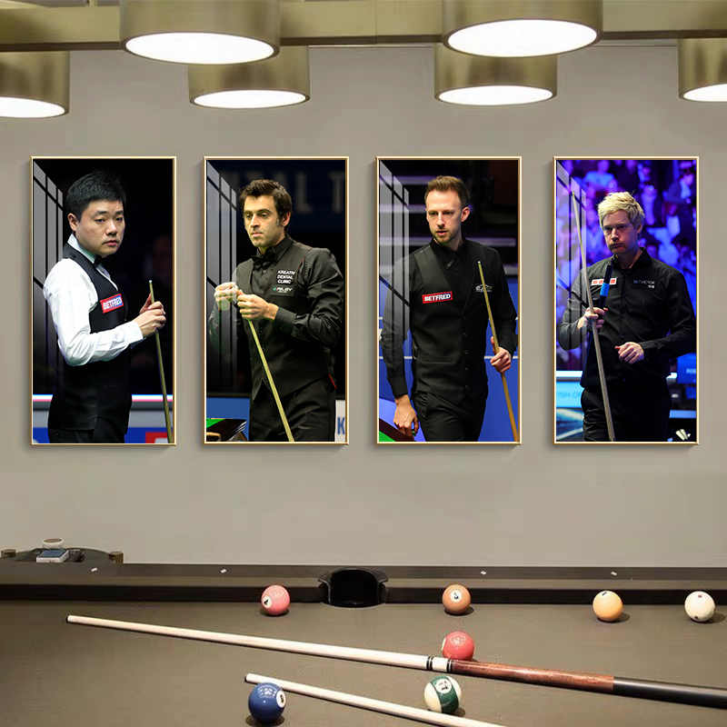 现代台球美女海报台球厅装饰画