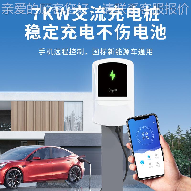 新能源通汽车充流电桩7KW32420A特斯拉小鹏理想家用用交充电枪