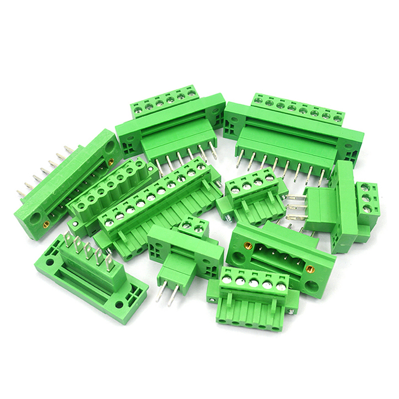 2EDGKWB 5.08mm穿墙插拔式接线端子 带螺丝固定面板2/3/4/5/8/22P