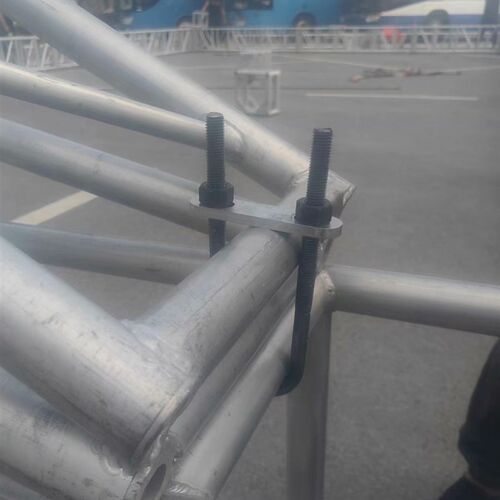 灯光架u型卡扣螺丝铝桁架专用抱箍truss紧固件舞台配件子行绗镀锌
