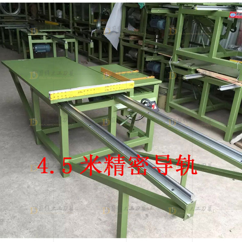 巅锋简易木工推台锯齐头锯小型锯床精密导轨裁板锯断料锯子母锯