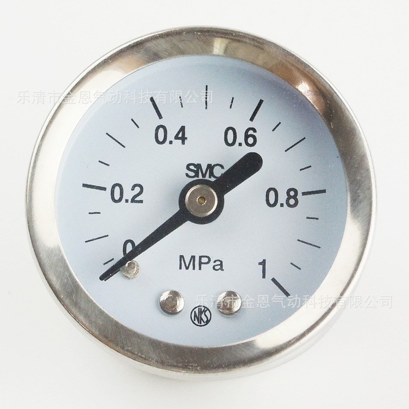 不锈钢压力表Y-40Z 0.2 0.4 1.0MPa SMC牌气压表PT1/8 20只包邮
