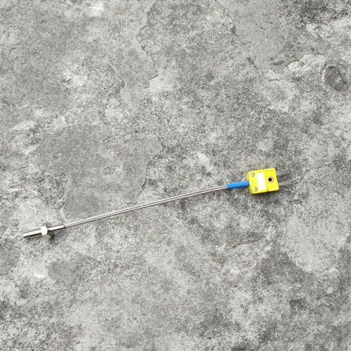 螺钉式热电偶测温线探头 M6螺纹式高温线温度传感器 K型感温线
