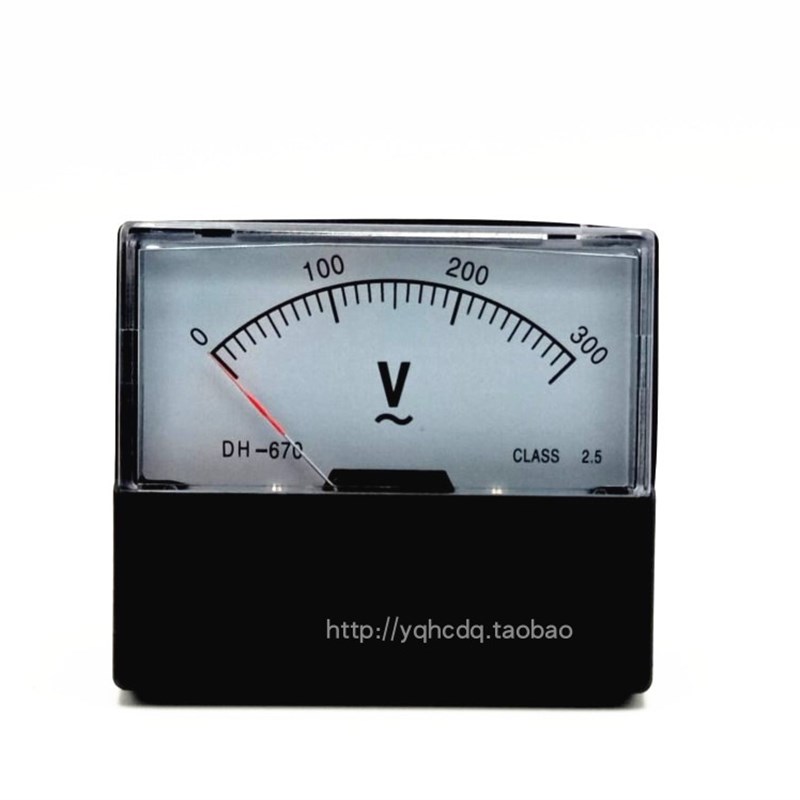 指针式交流电压表CD/CZ/YT/SF/DH-670 300V 150V福特表机械板表