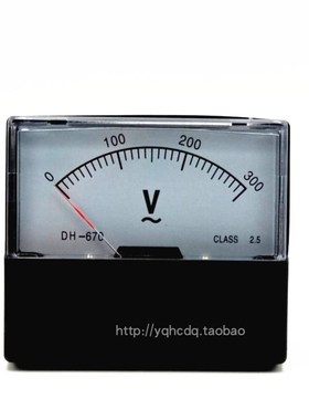 指针式交流电压表CD/CZ/YT/SF/DH-670 300V 150V福特表机械板表