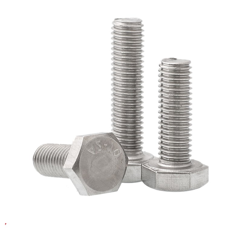 201不锈钢外六角螺丝螺栓螺杆螺钉加长M4M5M6M8M10M14M16M18M20mm