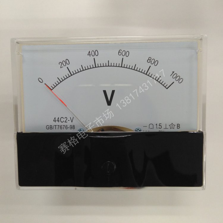 44C2-1500V 1000v直流电压表 1.5KV直流指针式直流电压表 1KV