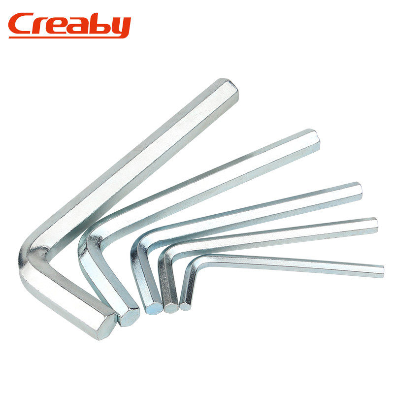 内六角扳手镀锌内六角螺丝刀内6方扳手L型六棱匙2/3/4/5/6/8/10mm