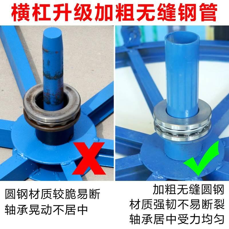 带刹车电缆放线盘圆盘1米2米槽钢卧式光缆光纤放线神器电力放线架