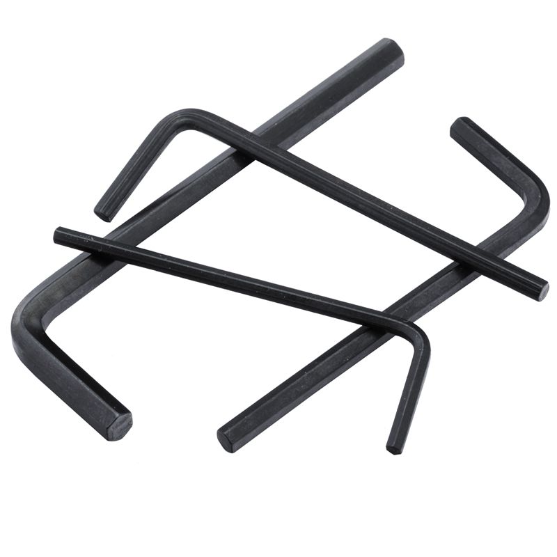 镀镍内六角扳手单个盒装内6方螺丝配套扳手六角匙工具m2.5-m12