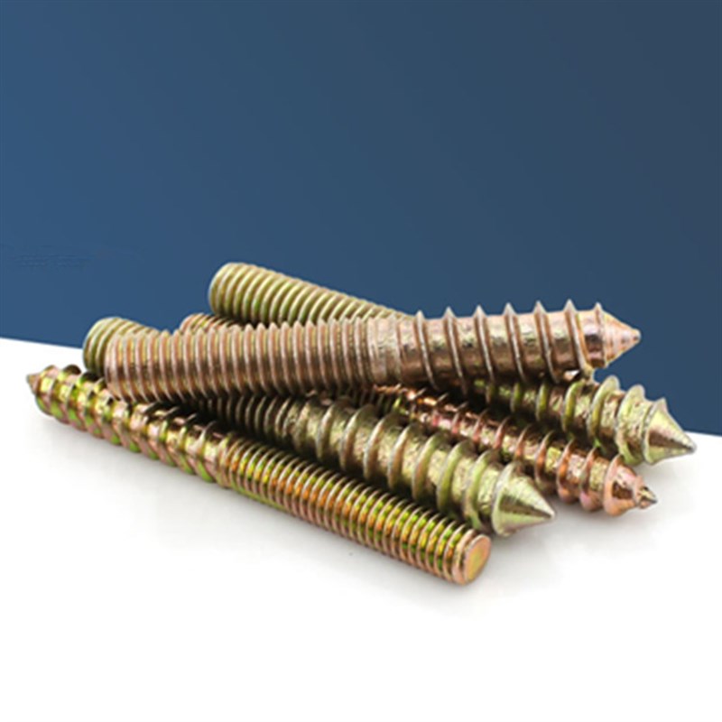 双头牙螺丝木牙螺丝/家具连接紧固件/双头牙自攻丝/楼梯配件M6M8