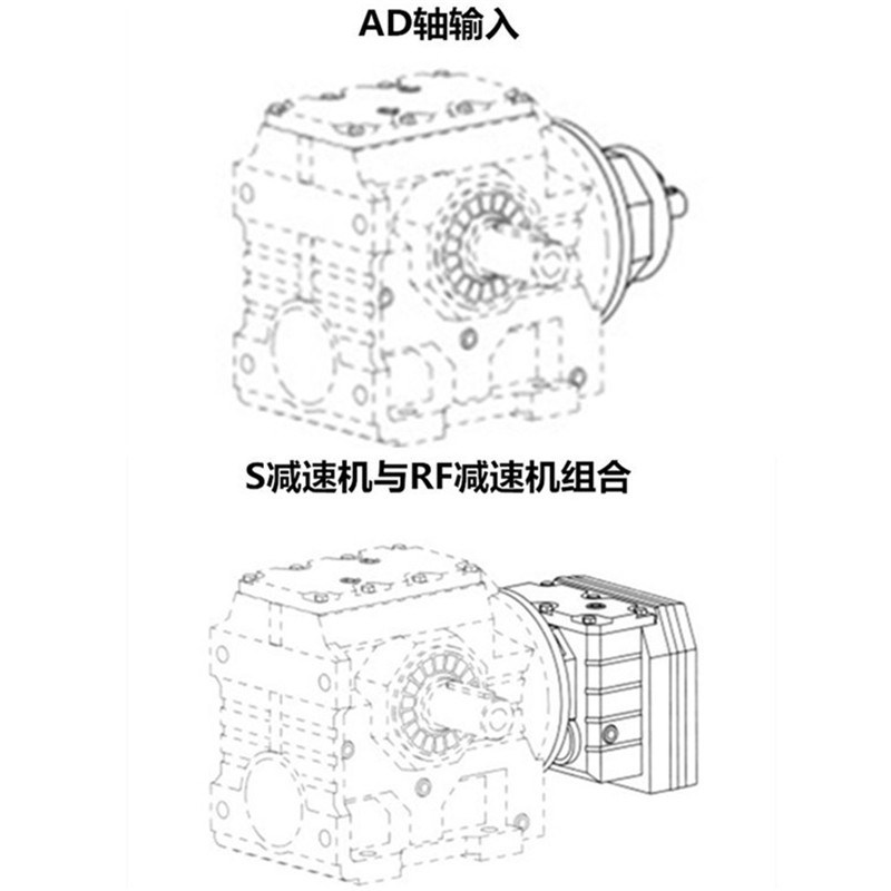 带有自锁蜗轮蜗杆减速机电机一体机SA67RF37Y71M4 SA67RF37Y80M4