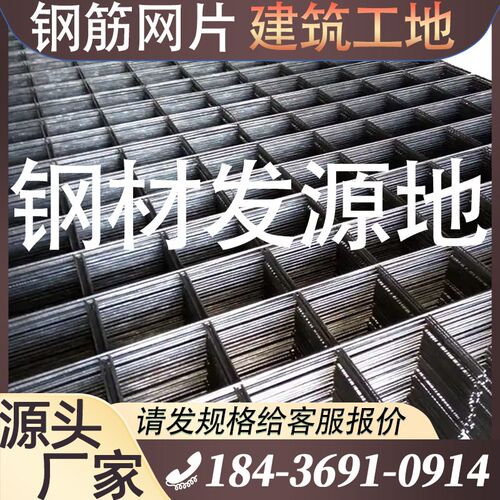 钢丝网钢筋网片3/4/6/8mm毫米孔间距50*150*20冷拔丝镀锌防水铺路