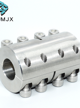 MSPX两片分离式联轴器刚性夹持加长夹紧直筒不锈钢大扭矩连接器