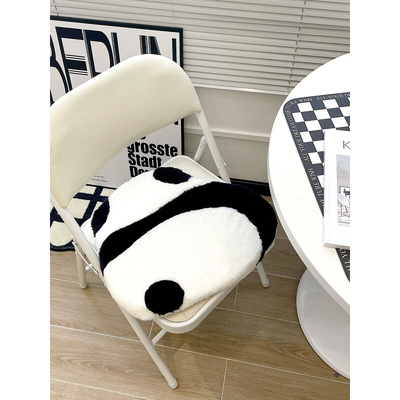 沙发坐垫熊猫办公室久坐屁垫椅子地上四季通用懒人学生教室椅子垫