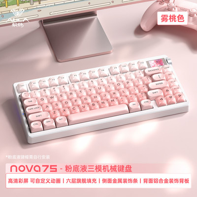 狼蛛胶坨坨三模无线电竞游戏键盘