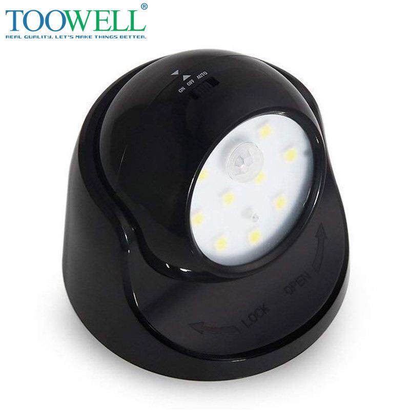 创意智能家居感应灯360度旋转球形LED感应夜灯楼道台阶庭院感应灯