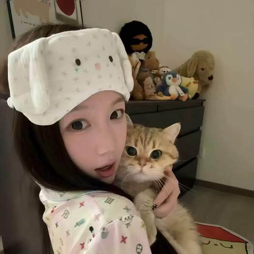甜妹日系可爱卡通小猫小狗眼罩睡眠专用女ins风卡通二次元睡觉