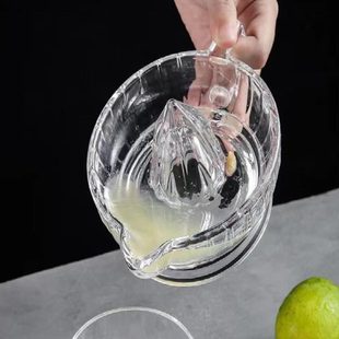 西柚器挤汁橙汁压汁器便携小玻璃柠檬果汁手动青柠家用神器榨汁器