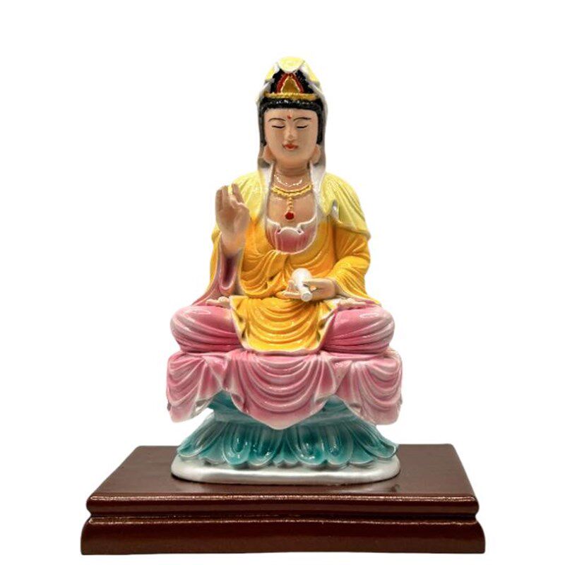 热销观世音佛像镇宅保平安家居南海坐H莲家用供奉送子观音菩萨客