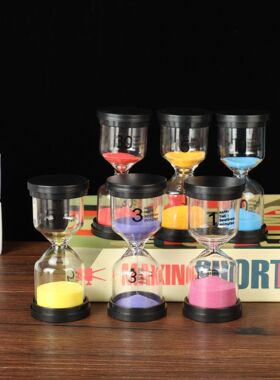 马卡系列沙漏创意礼品摆件学生儿童刷牙看电视学习计时器1-60分钟