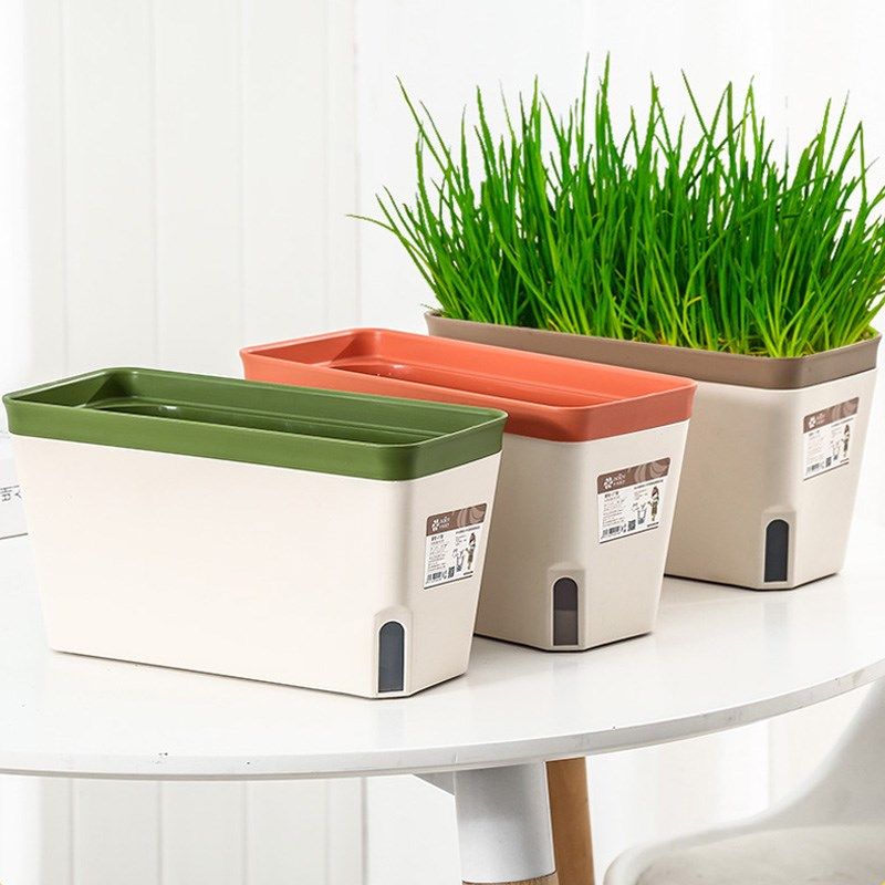 阳台香菜懒人种菜菜盆种植蔬菜养葱盆长方形专用箱花盆盆栽种菜盆,鲜花速递/花卉仿真/绿植园艺,花盆,淘宝优惠券,粉丝福利购,淘宝优惠卷