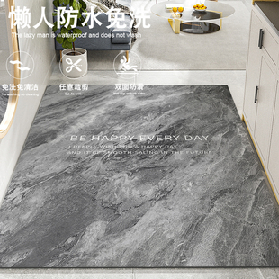 高端入户进门地垫PU皮革可裁剪免洗玄关PVC大门口蹭脚垫防滑地毯