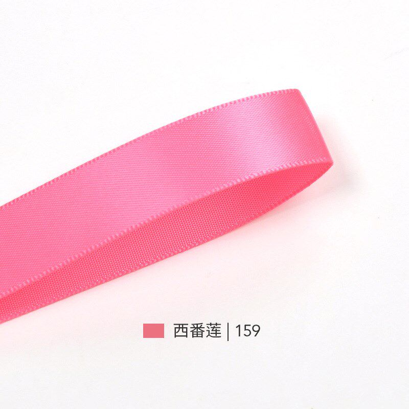 姚明双面涤纶色丁红丝带5mm 包装烘焙婚庆材料织带 红色系156-183