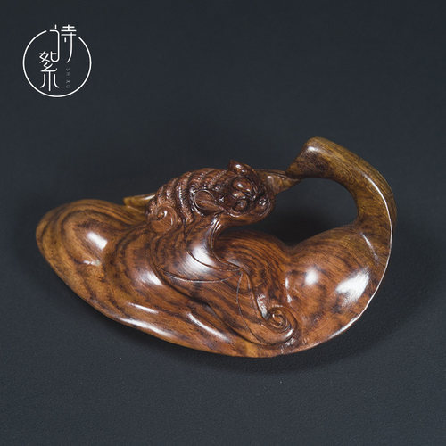 海南黄花梨四季有福手把件