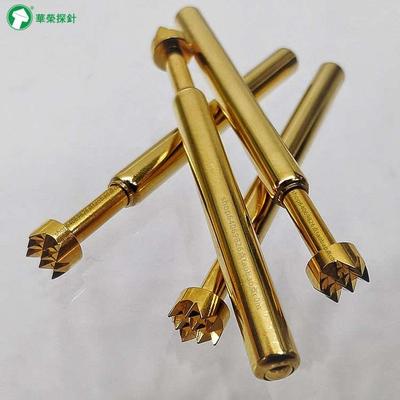 UB189-H600G华荣探针 梅花九爪大弹力测试针 4.0MM大齿头弹簧顶针