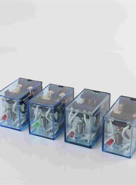 中间继电器MY2MY4LY2NJ LY2N-J DC24V 12VDCAC220V小型继电器银点