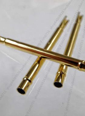 KS002-30-25弹簧探针外套扁尾巴焊线探针底座2#二号1.37*24.6配用