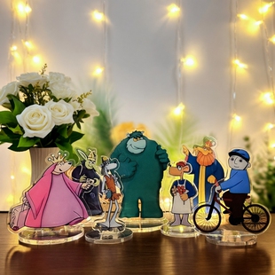 Big 故事 muzzy大马泽卡通人物道具立牌小舞台教具英语卡片玛泽