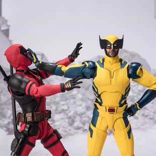 漫威SHF死侍小贱贱DC小丑超可动手办模型玩偶儿童金刚狼迈尔玩具