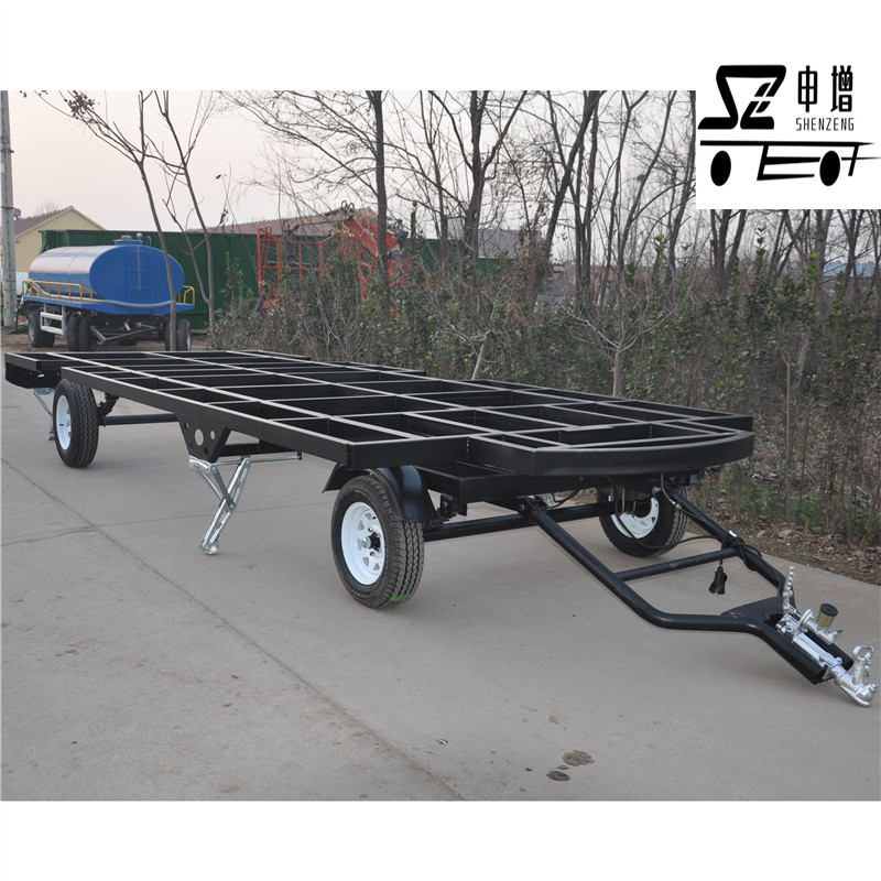 5吨移动木屋拖车移动式房车底盘骨架拖车框架拖车工具拖车