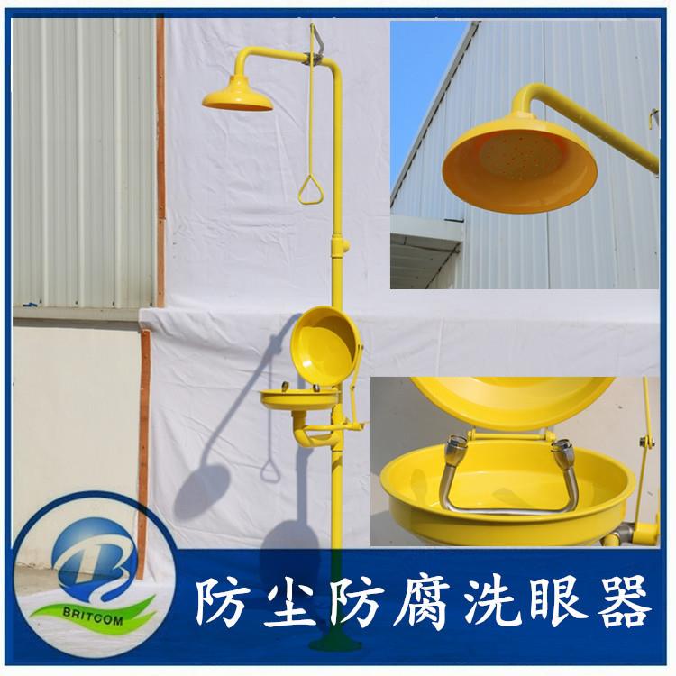 防尘洗眼器防腐洗眼器翻盖式304不锈钢双防复合式洗眼器BTF12-A