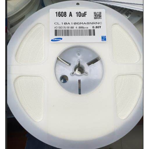贴片电容CL10A106MA8NRNC0603106M25VX5R10uF陶瓷电容